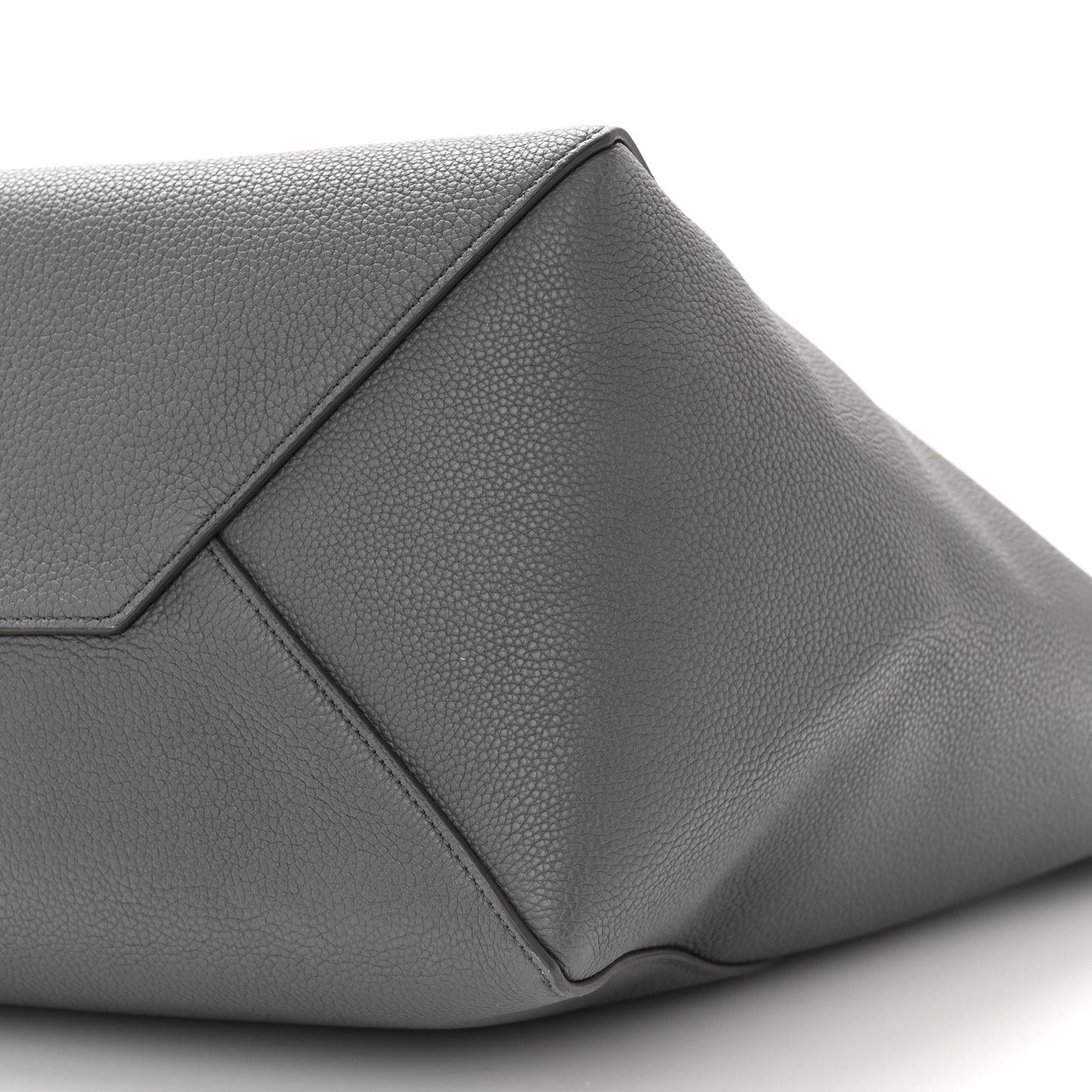 Soft Grained Calfskin Small Belt Cabas Phantom Grey