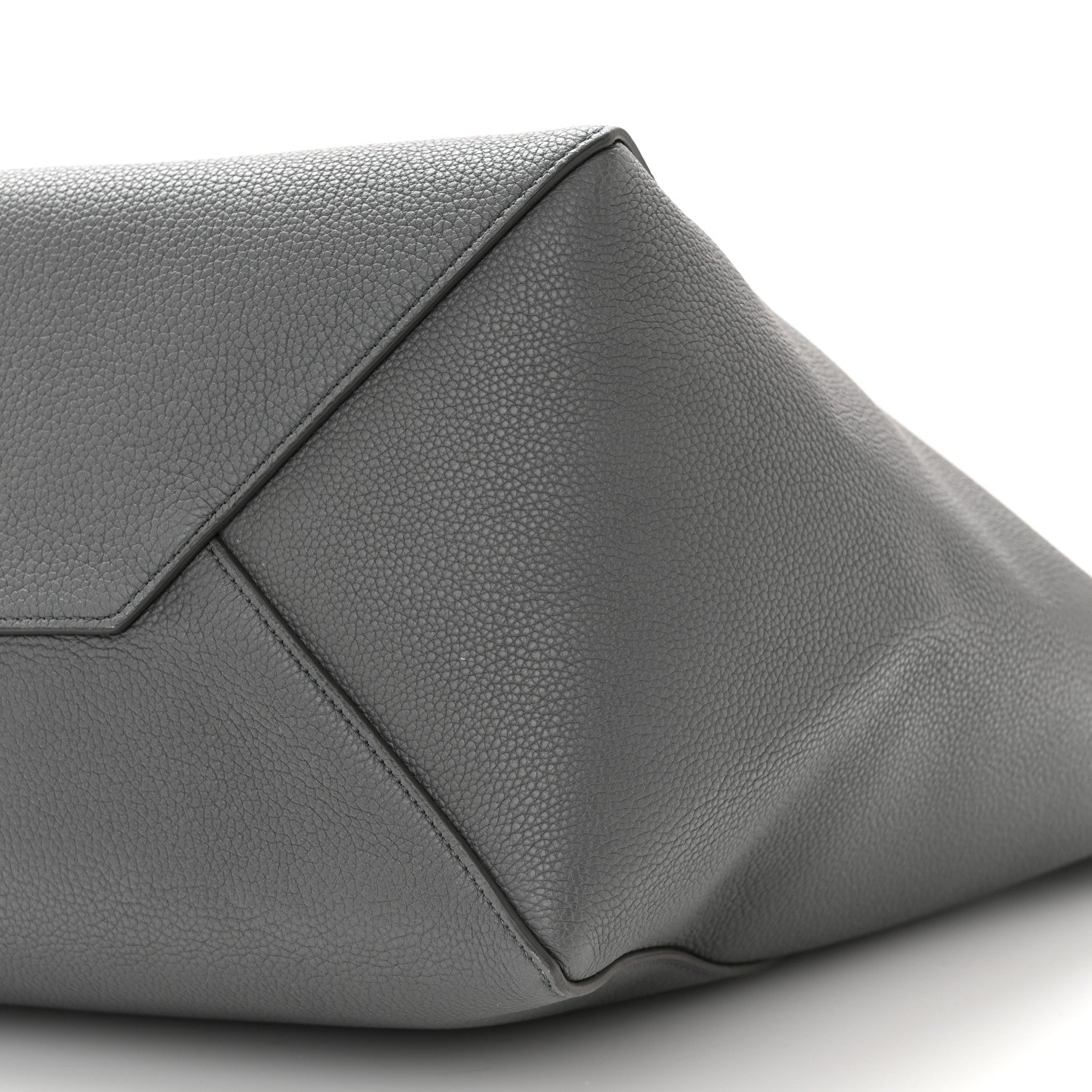 Celine Soft Grained Calfskin Small Belt Cabas Phantom Grey 10 of 10