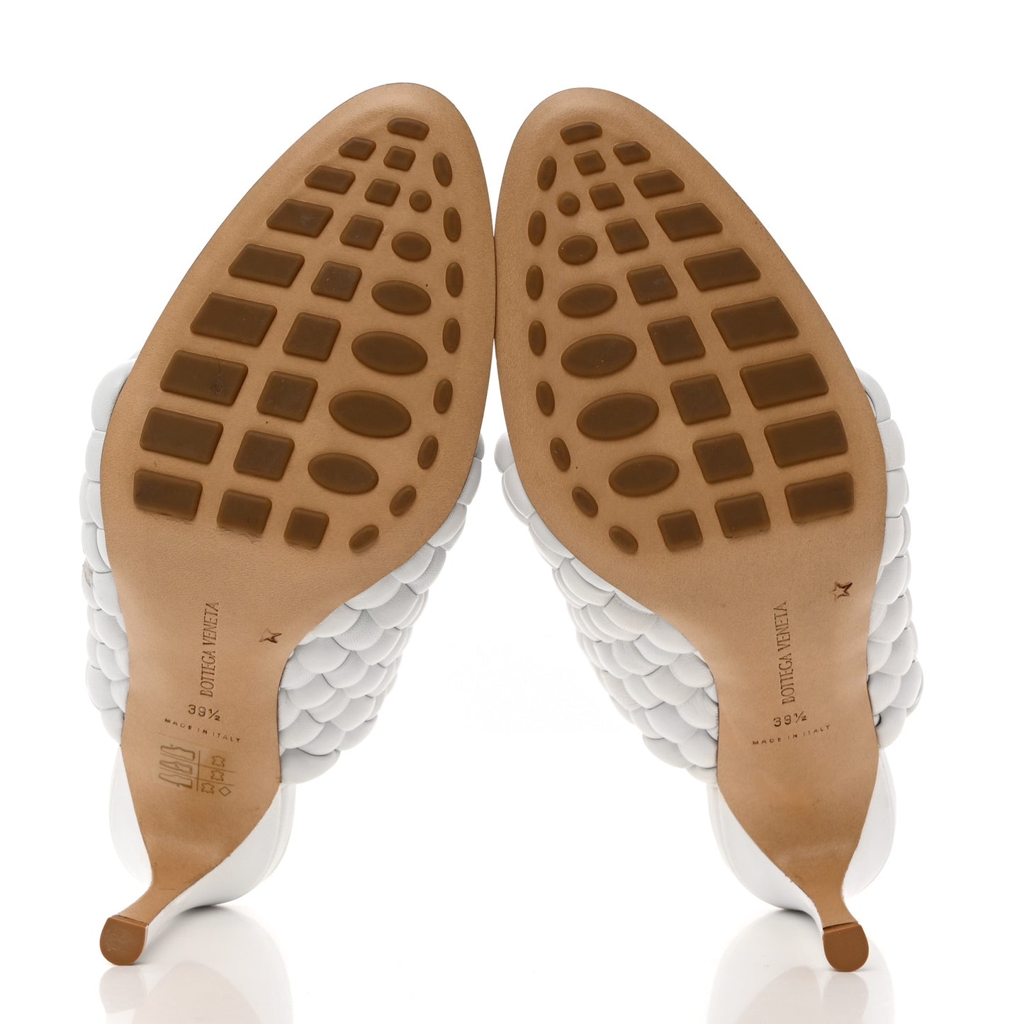 Nappa Padded Intreccio The Curve Sandals 39.5 Optic White