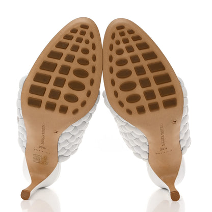 Bottega Veneta Nappa Padded Intreccio The Curve Sandals 39.5 Optic White 5 of 9