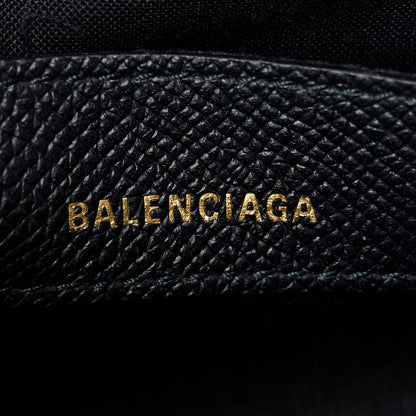 Balenciaga Signature Grained Calfskin XXS Ville Top Handle Bag Black White 6 of 10