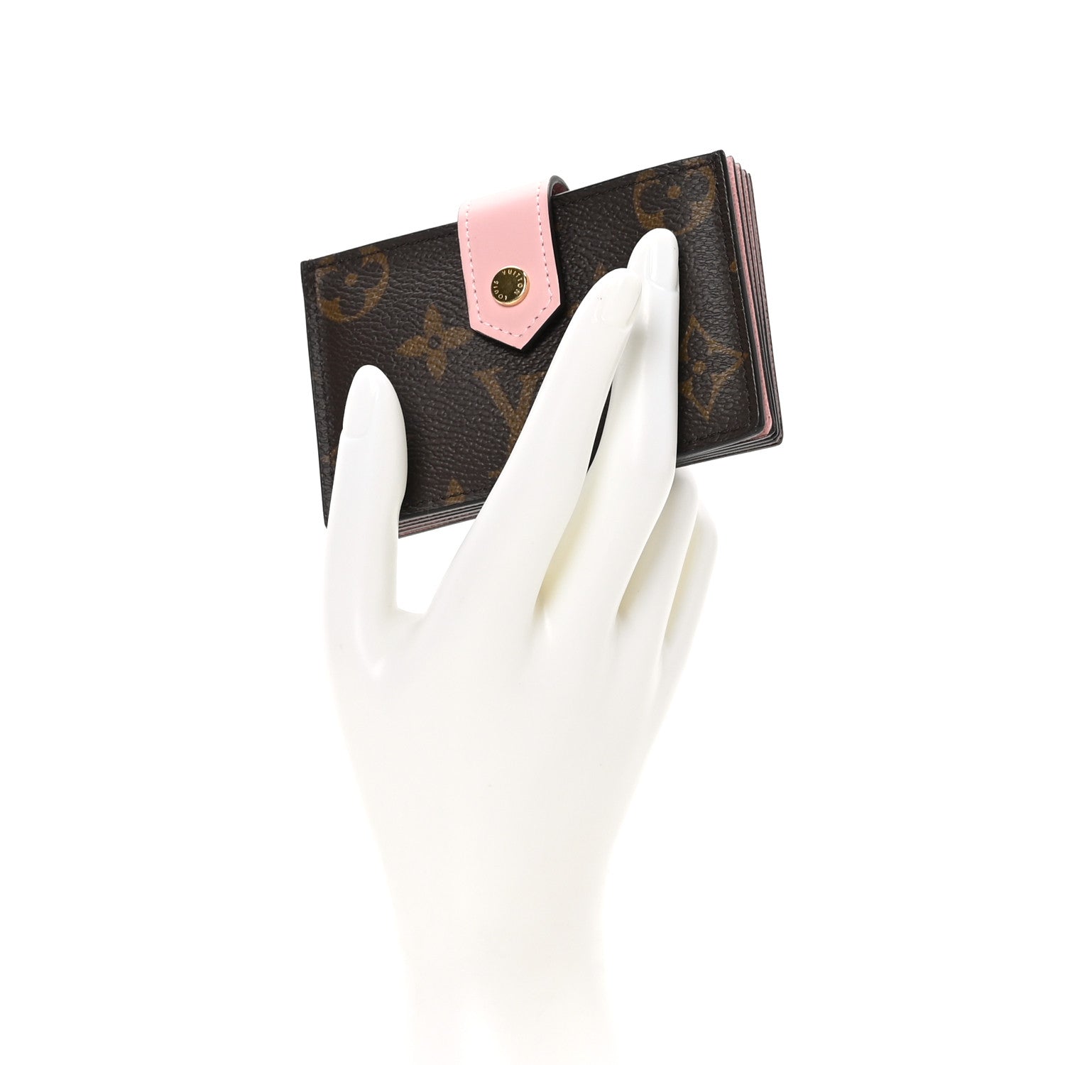 Louis Vuitton Monogram Gusset Card Holder Rose Ballerine 2 of 9