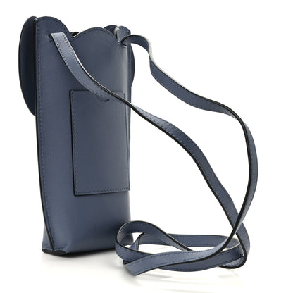 Loewe Calfskin Elephant Pouch Crossbody Bag Stone Blue 3 of 10