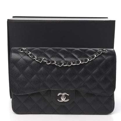 Chanel Caviar Quilted Jumbo Double Flap Black 10 of 10