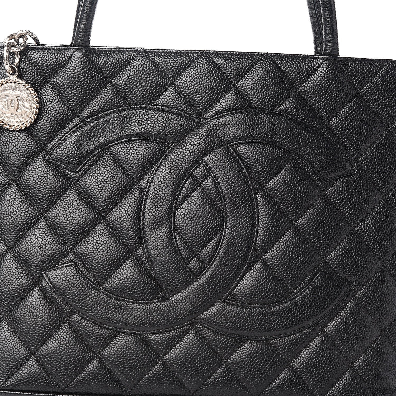 Chanel Caviar Quilted Medallion Tote Black 9 of 9