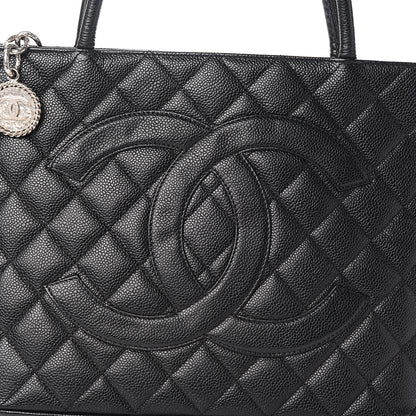 Chanel Caviar Quilted Medallion Tote Black 9 of 9