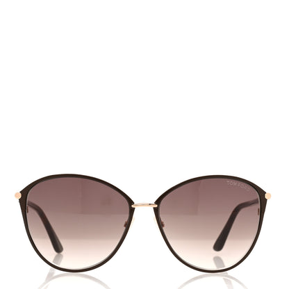 Tom Ford Metal Penelope Vintage Round Sunglasses TF320 Brown 2 of 7