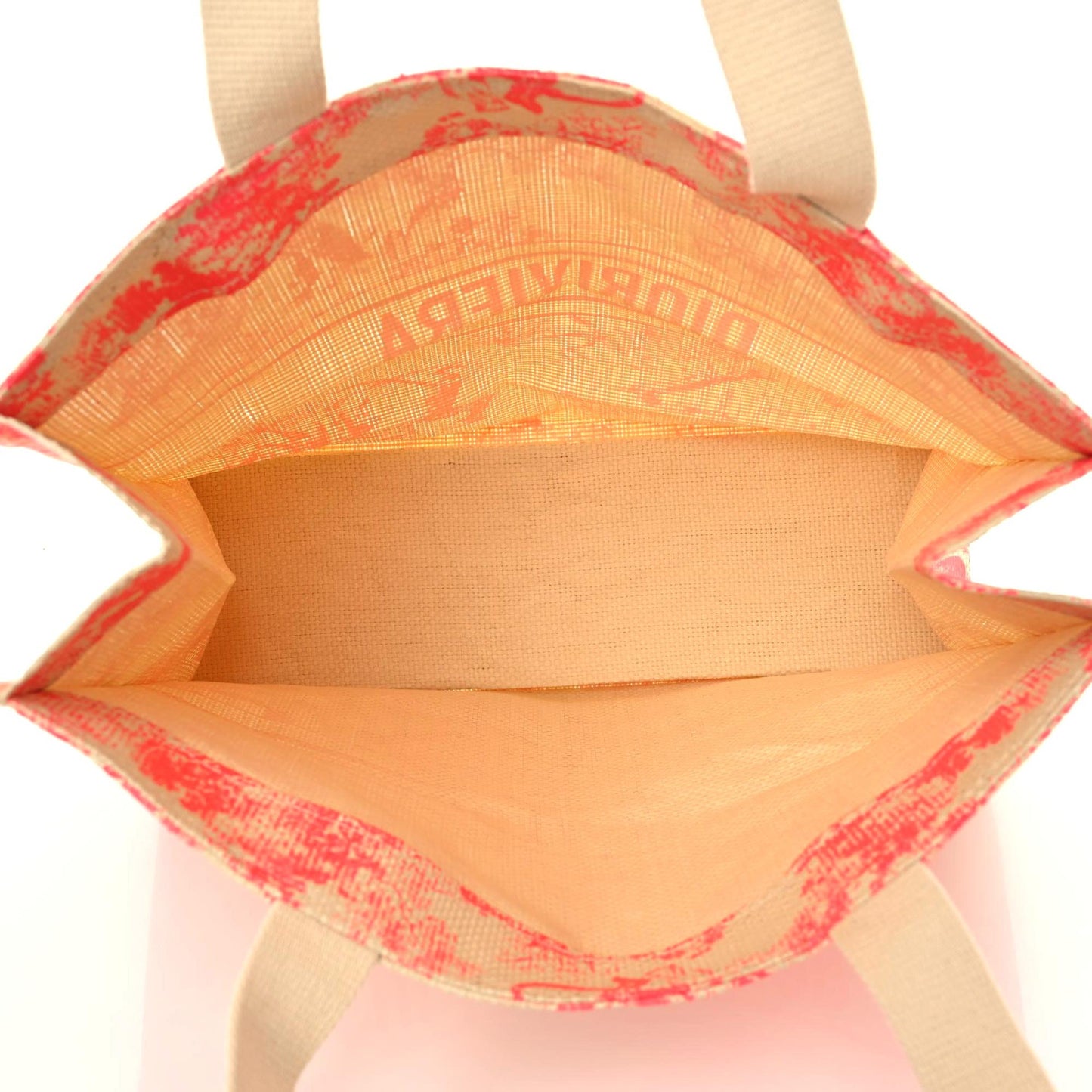Straw Dioriviera Tote Pink