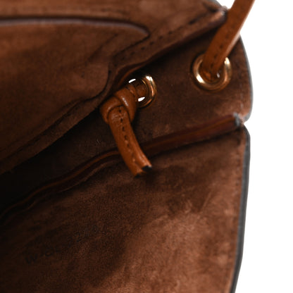 Celine Shiny Lambskin Soft Triomphe Little Half Moon Bag Soft Tan 8 of 11
