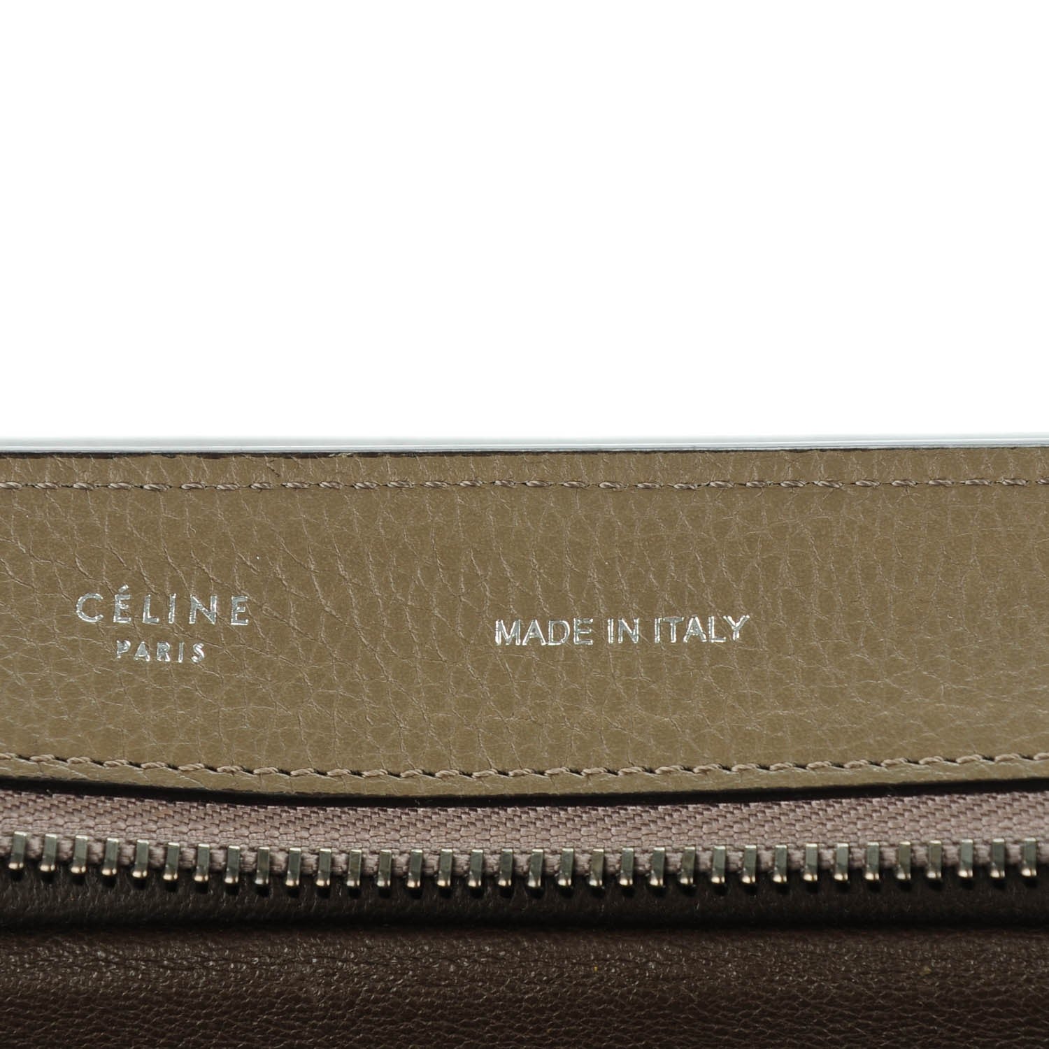 Celine Drummed Calfskin Suede Medium Trapeze Dune 5 of 7