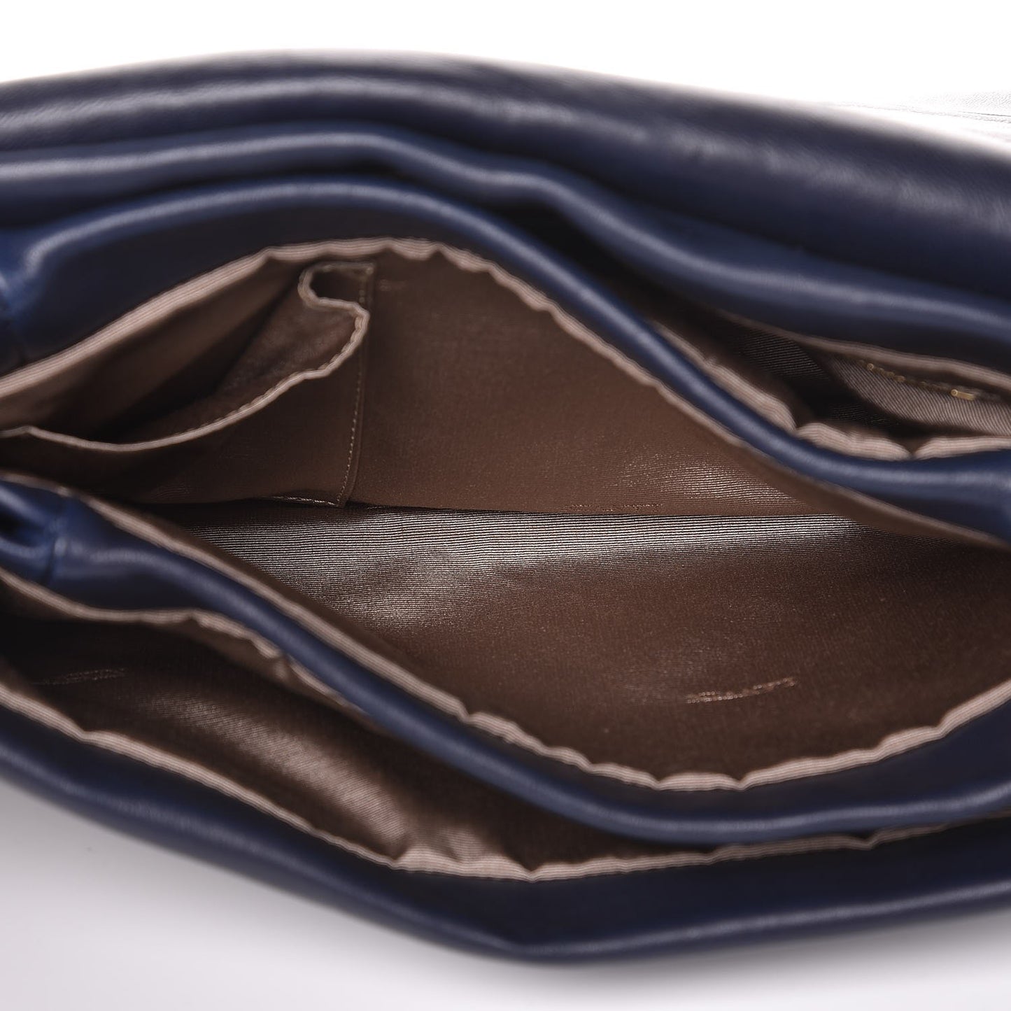 Lambskin Quilted Medium Sugar Flap Shoulder Bag Navy