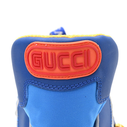 Gucci X SEGA Nylon Suede Calfskin Mens Flashtrek Sneakers 9.5 Bright Splash Poppy Marine Blue 8 of 8