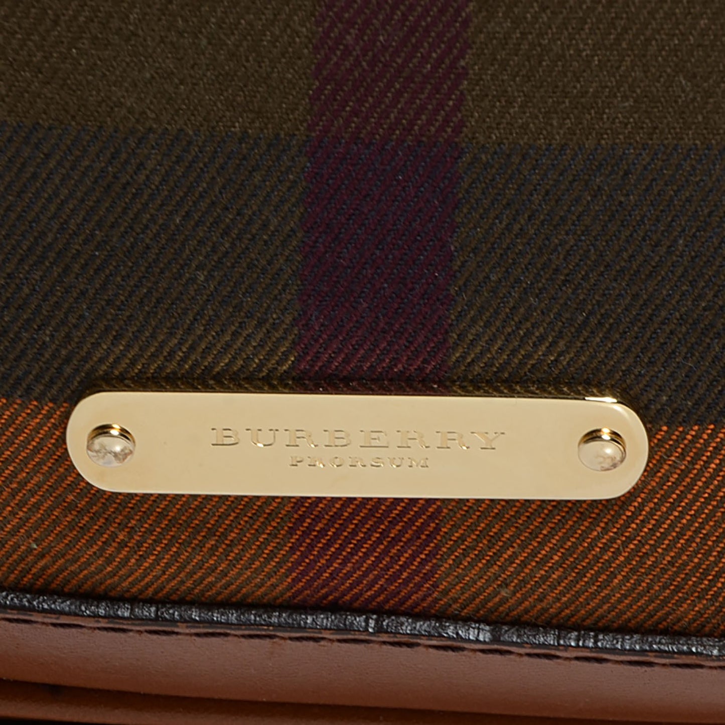 House Check Whipstitch Medium Tote Ochre