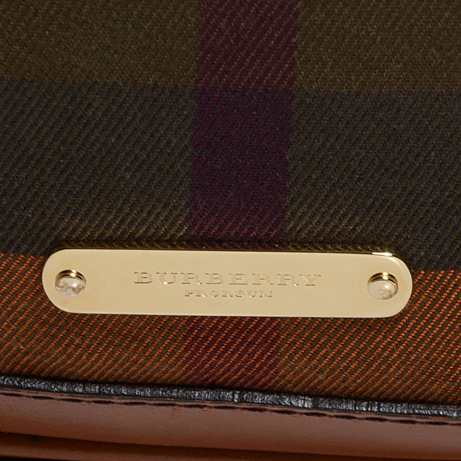 Burberry House Check Whipstitch Medium Tote Ochre 11 of 12
