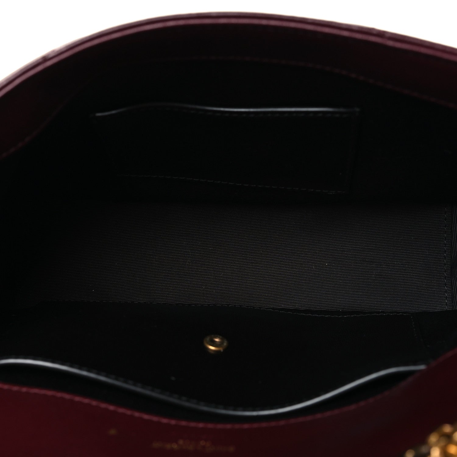 Saint Laurent Lambskin Chevron Quilted Small Loulou Rouge Cabernet 6 of 11