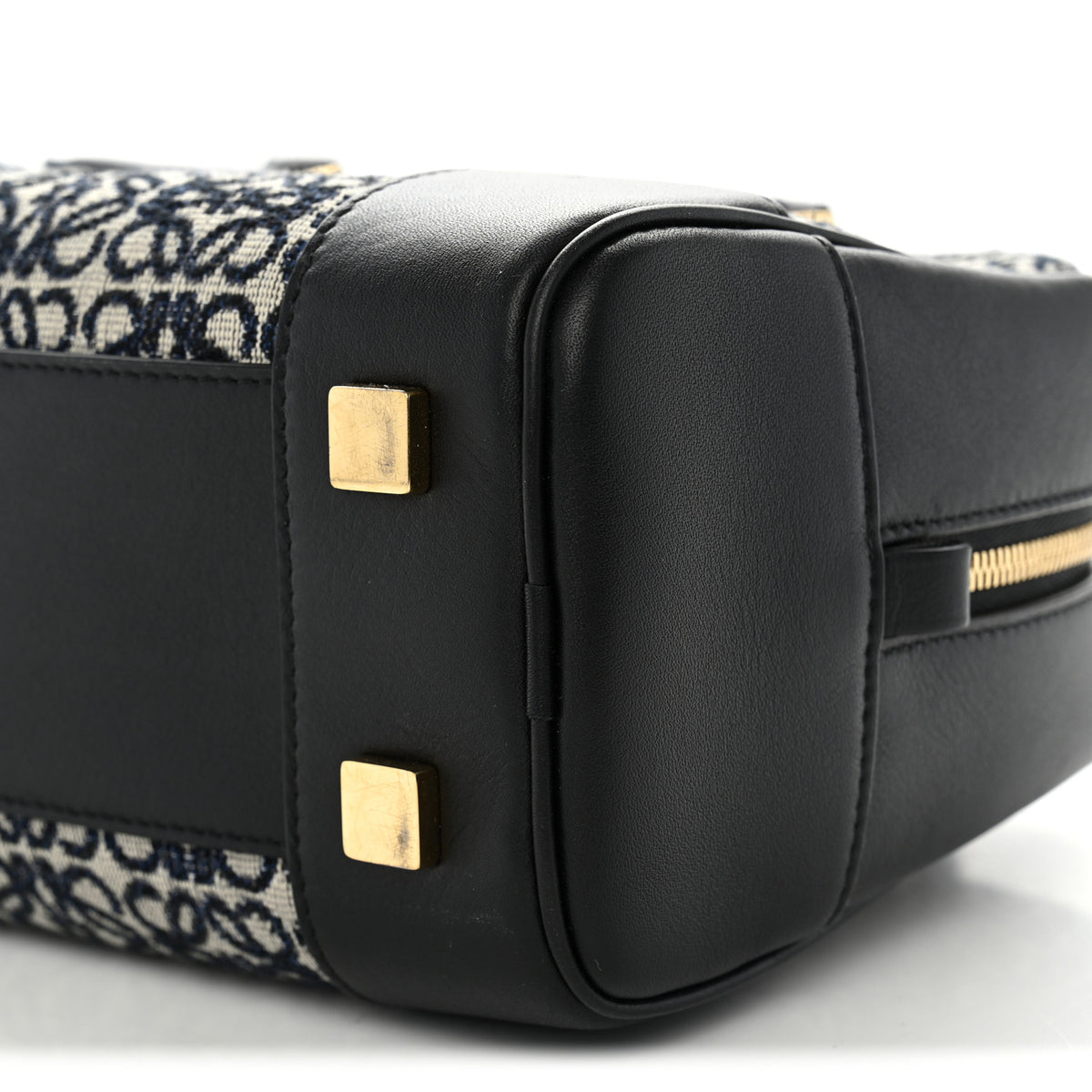 Loewe Jacquard Anagram Calfskin Amazona 23 Black Navy 9 of 10
