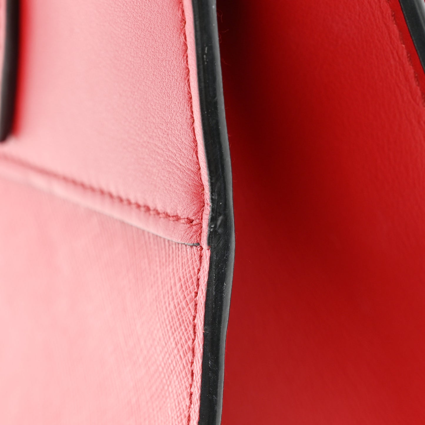 Saffiano City Calfskin Small Paradigme Bag Red