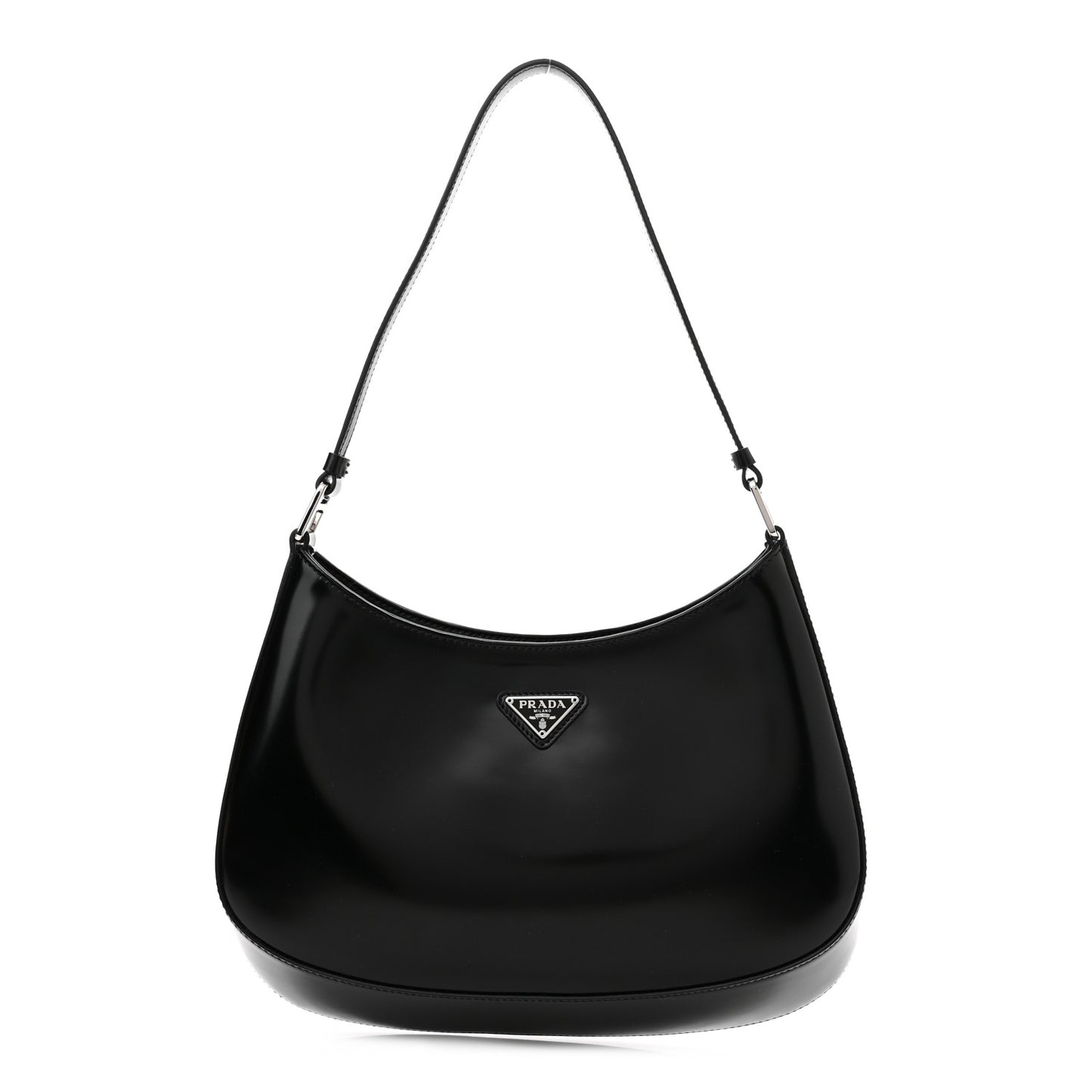 Spazzolato Cleo Shoulder Bag Black