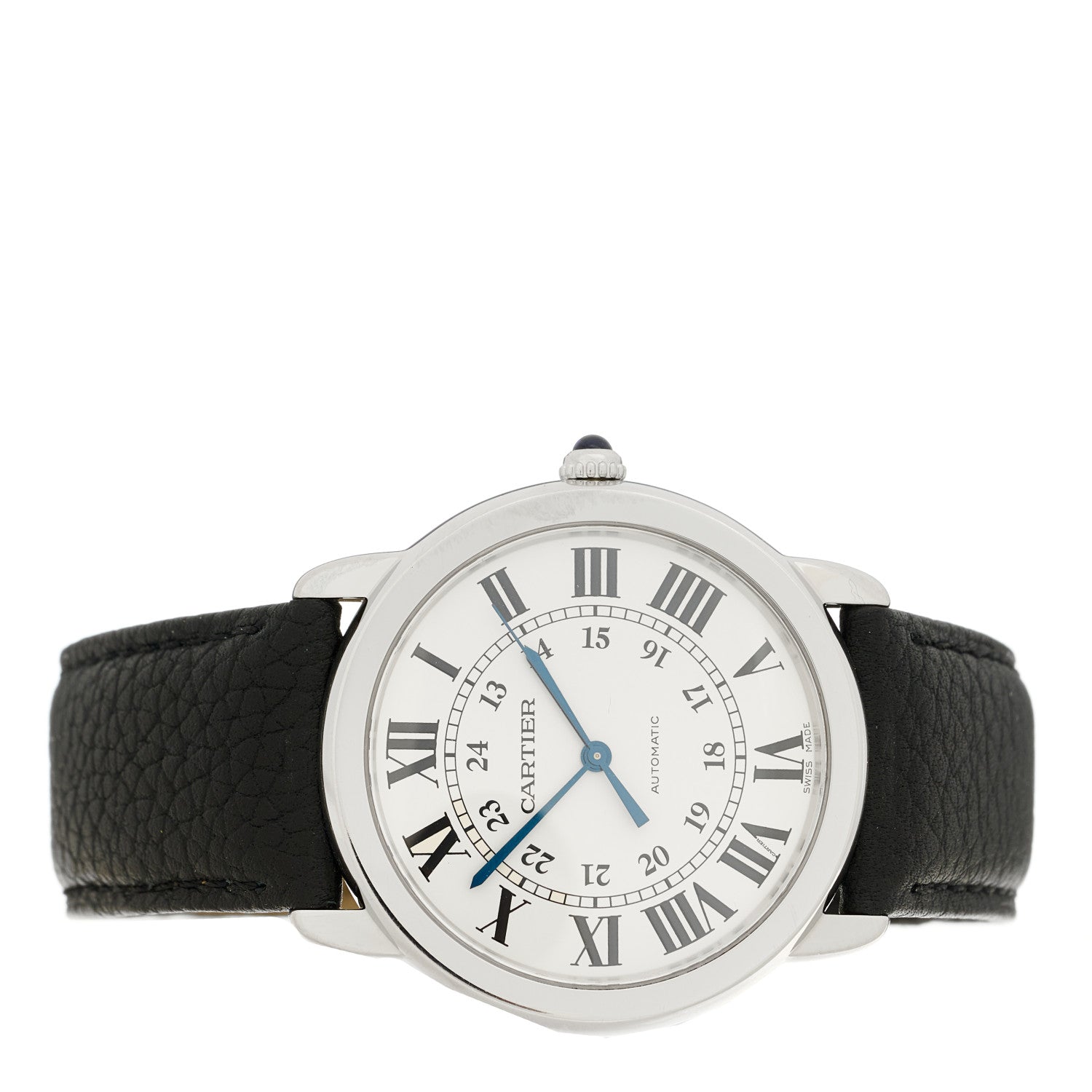 Cartier Stainless Steel Calfskin 36mm Ronde Solo Automatic Watch 2 of 4