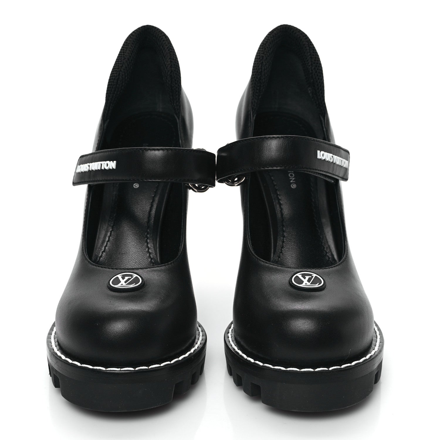 Louis Vuitton Calfskin Star Trail Ankle Pumps 36 Black 2 of 9