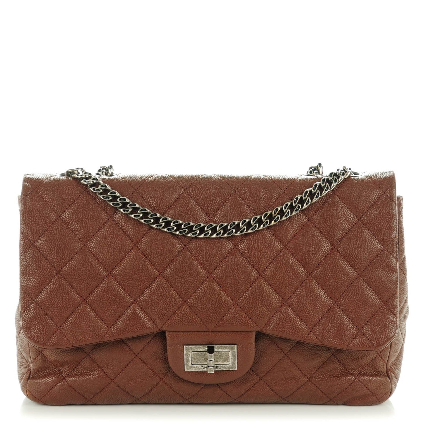 Washed Caviar Quilted 2.55 Reissue 227 Flap Brown