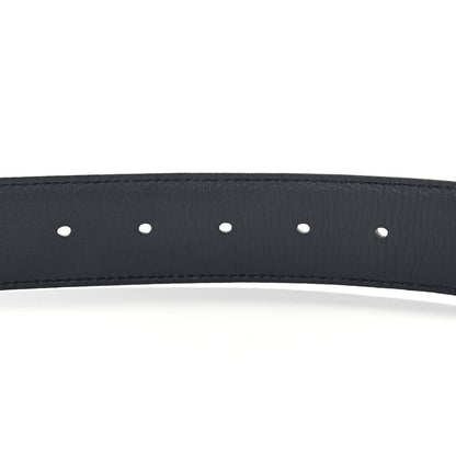 Christian Dior Calfskin 30 Montaigne Reversible Belt 95 Black Navy 5 of 7