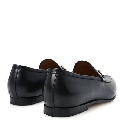 Gucci Guccissima Real Betis Glamour Calfskin Mens Jordy Horsebit Loafers 9 Black 5 of 10