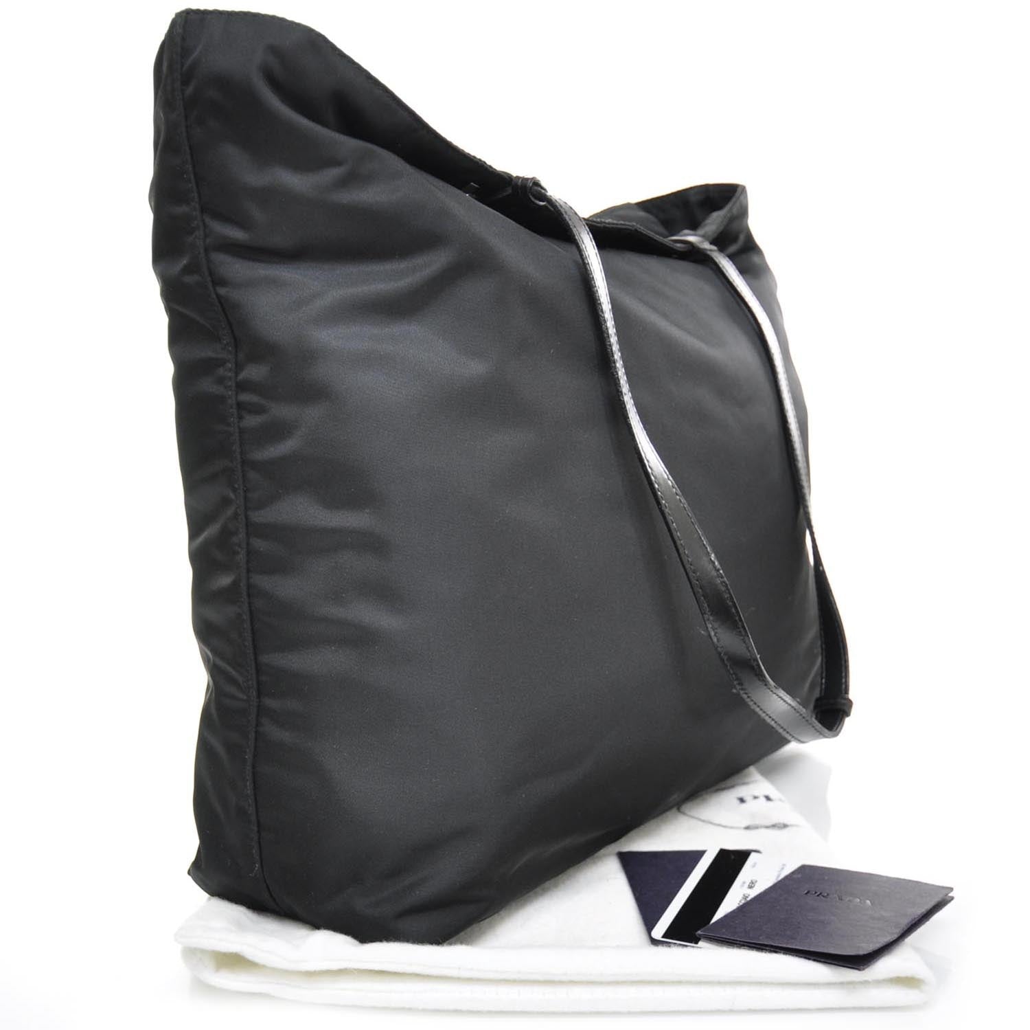 Prada Tessuto Nylon Large Tote Nero Black 2 of 10