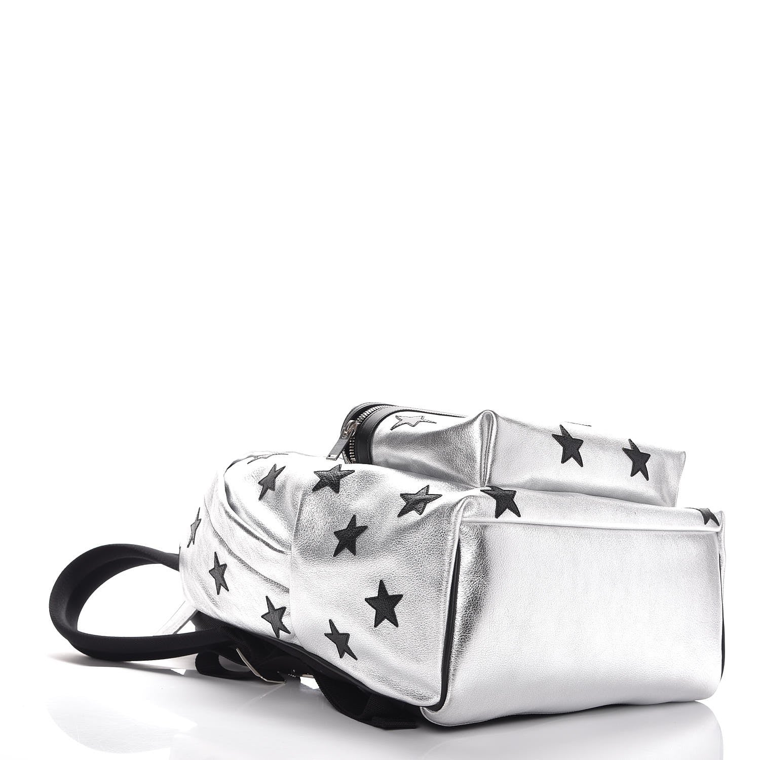 Saint Laurent Metallic Buffalo Star Hunting Backpack Silver Black 4 of 8
