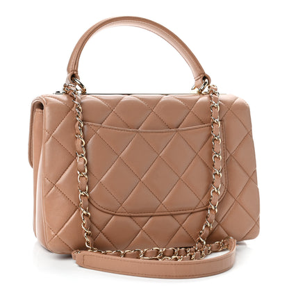 Chanel Lambskin Quilted Small Trendy CC Flap Dual Handle Bag Camel 2 of 4