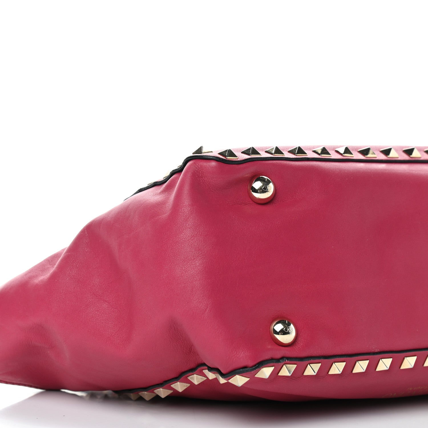 Valentino Garavani Vitello Small Rockstud Tote Cyclamin 9 of 11