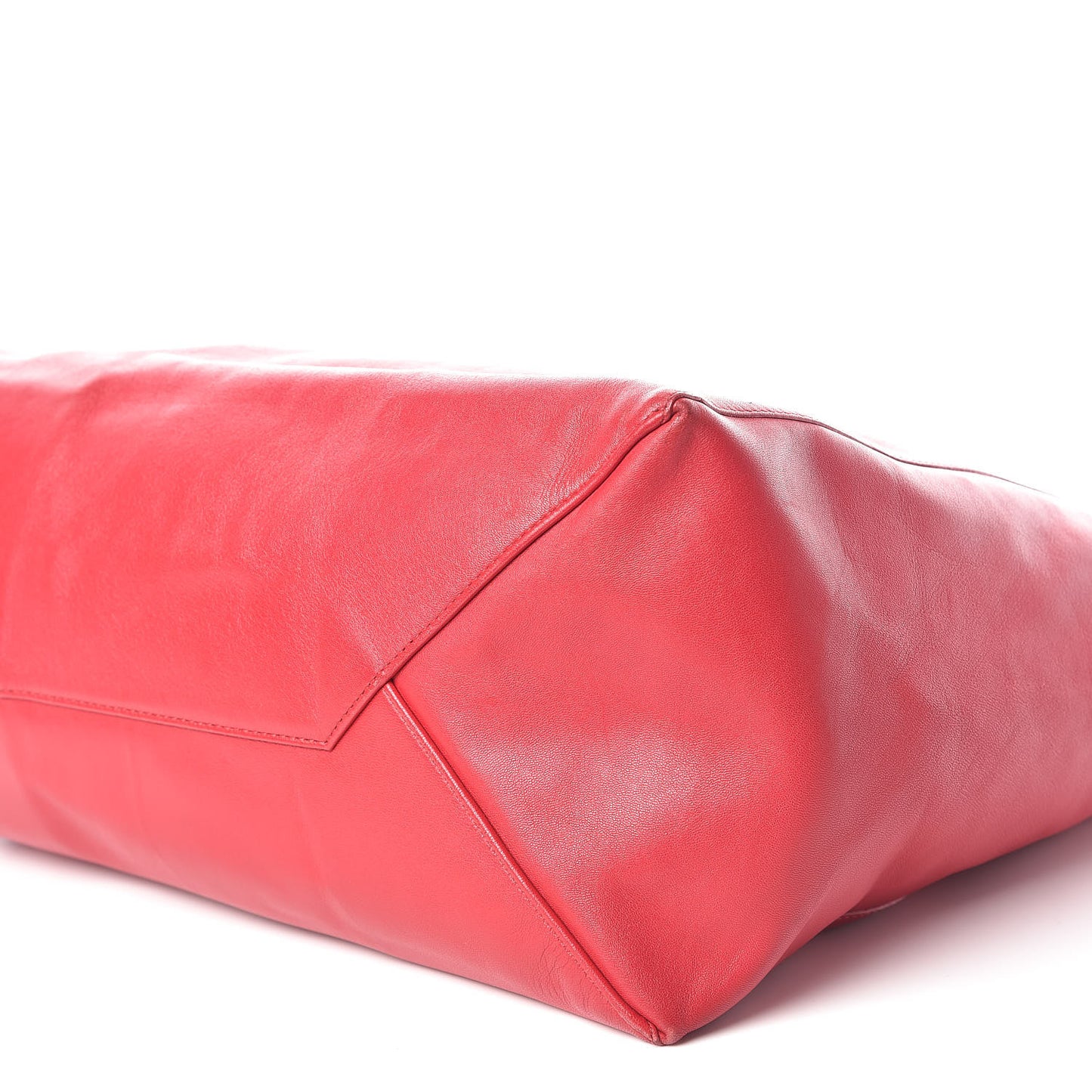 Lambskin Horizontal Cabas Red