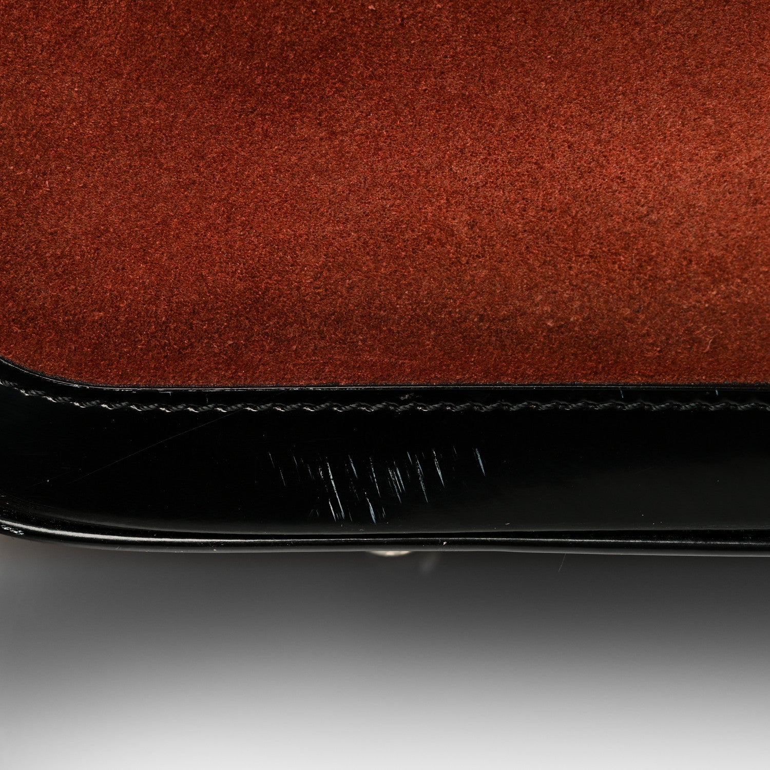 Louis Vuitton Suede Stamped Havane Bowler GM Brun 13 of 14