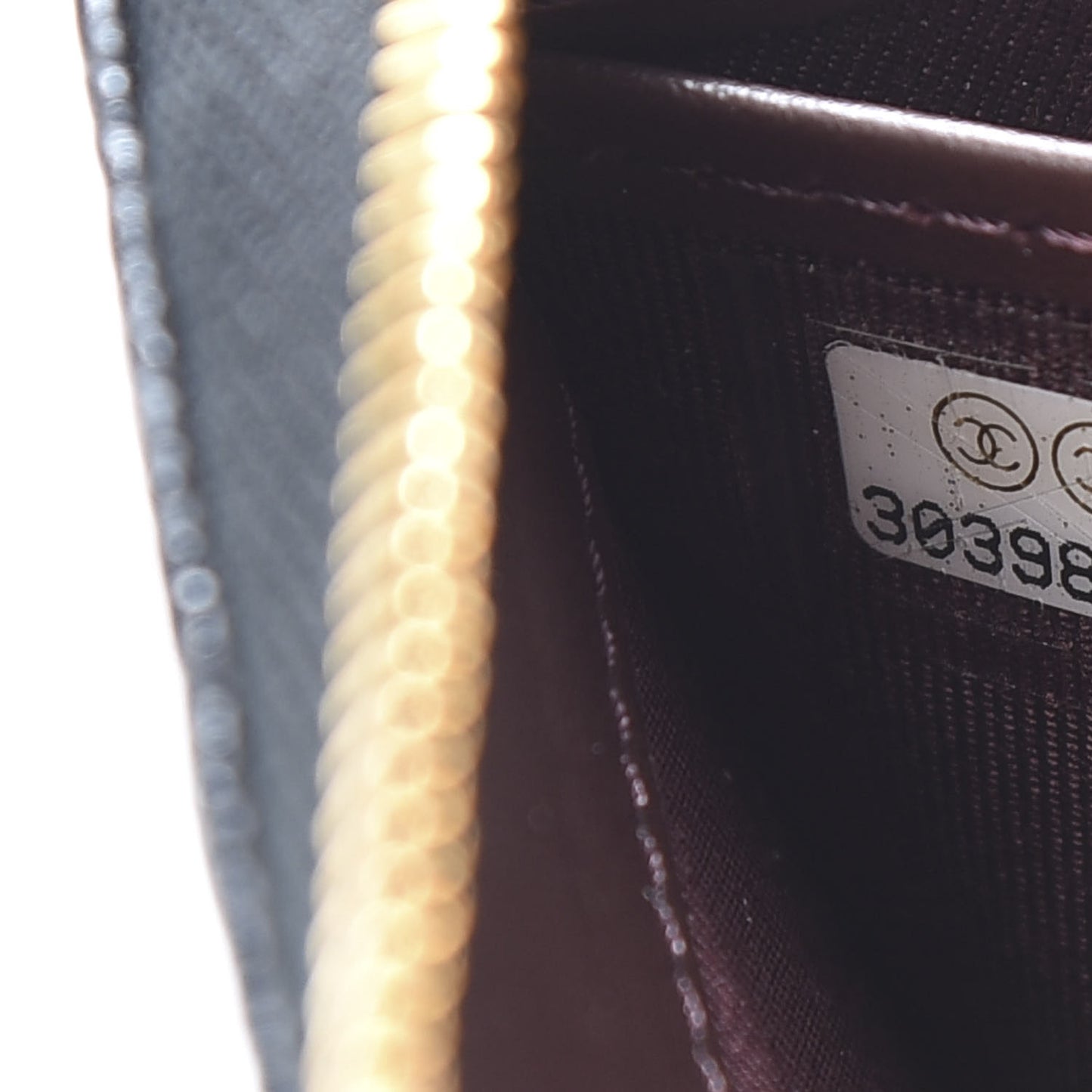 Caviar Quilted Large Gusset Zip Around Wallet Black