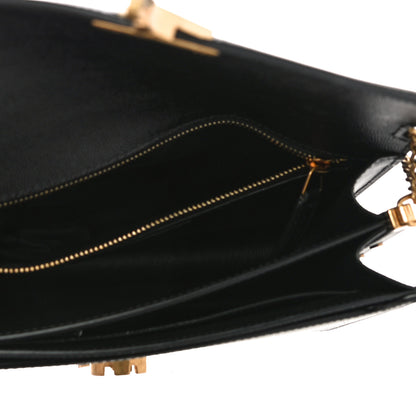 Saint Laurent Grain De Poudre Monogram Cassandra Clasp Bag Black 5 of 10