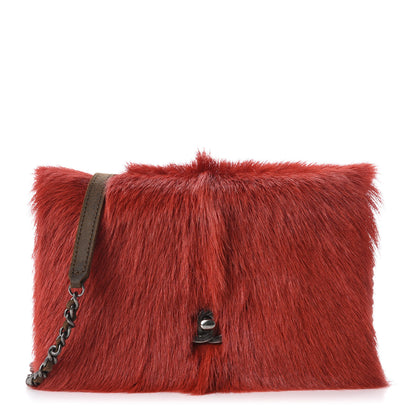 Chanel Goat Hair Wallet On Chain WOC Red 1 of 11