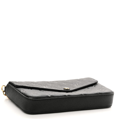 Louis Vuitton Empreinte Pochette Felicie Chain Wallet Black 5 of 10