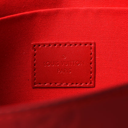 Louis Vuitton Vernis Felicie Pochette Chain Wallet Cherry 7 of 11