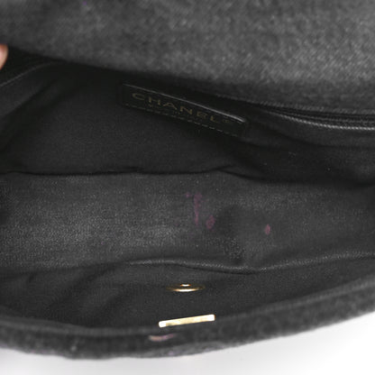 Chanel Denim Quilted Denim Mood Large Flap Black Multicolor 5 of 11