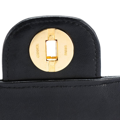 Chanel Lambskin Quilted Medium Double Flap Bijoux Chain Black 6 of 8