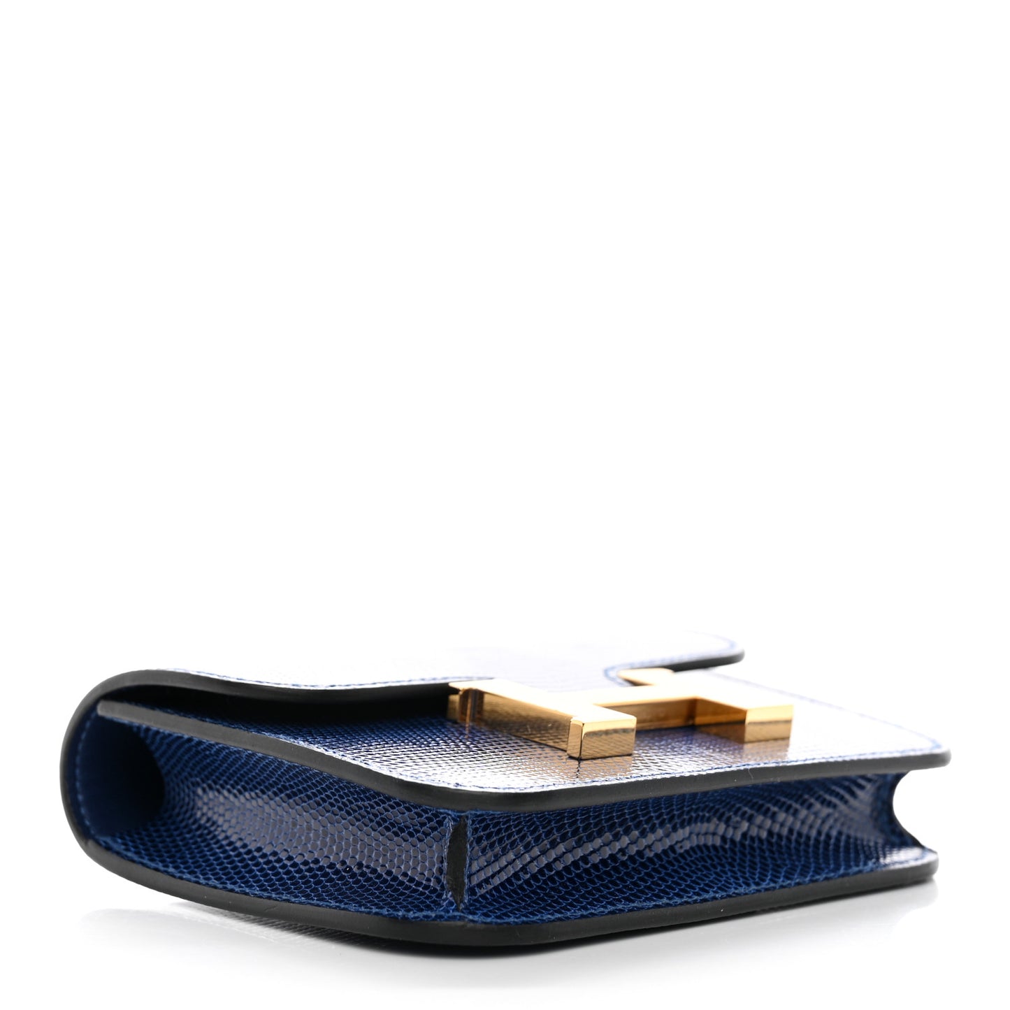 Lizard Constance Slim Wallet Bleu Saphir