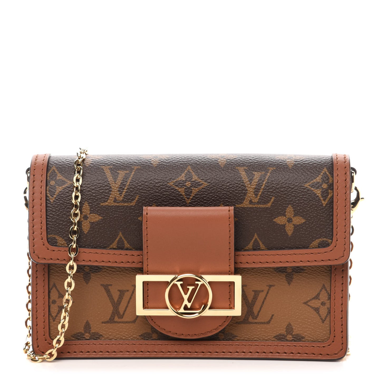 Reverse Monogram Dauphine Chain Wallet