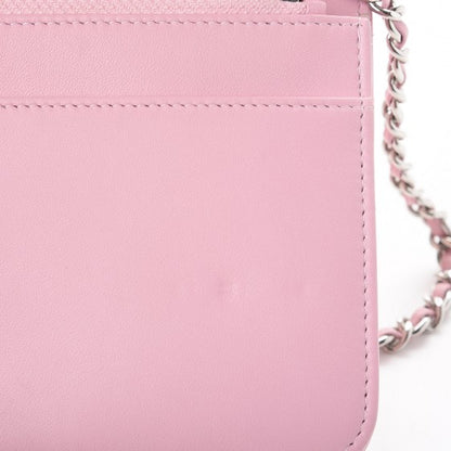 Chanel Calfskin Crystal Studded Boy Wallet On Chain WOC Pink 12 of 14