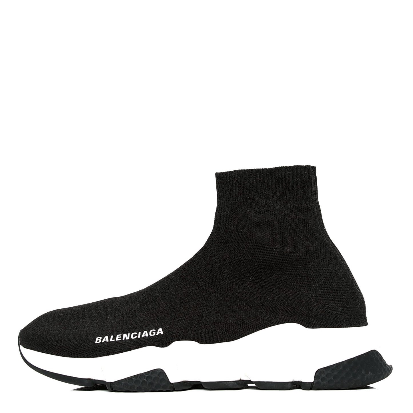 Neoprene Knit Womens Speed Sneakers 39 Black White