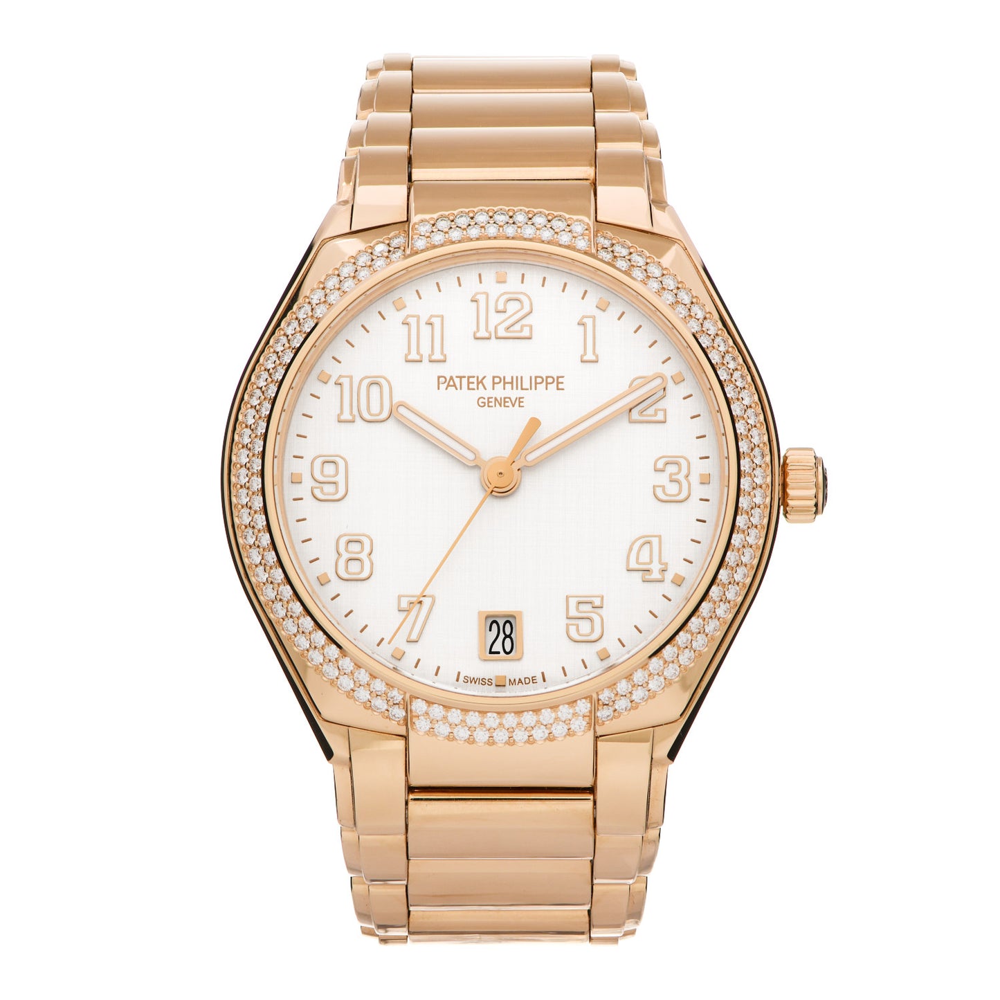 18K Rose Gold Diamond 36mm Twenty-4 Automatic Watch White 7300/1200R-010