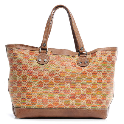 Gucci Straw Libeccio Monogram Large Sunset Tote Multicolor 1 of 8