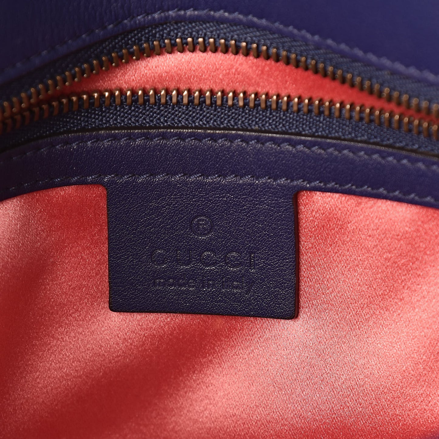 Velvet Matelasse Small GG Marmont Shoulder Bag Cobalt Blue