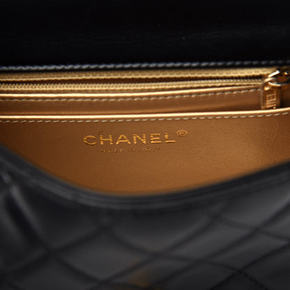 Chanel Lambskin Quilted Mini Pearl Crush Flap Black 6 of 11