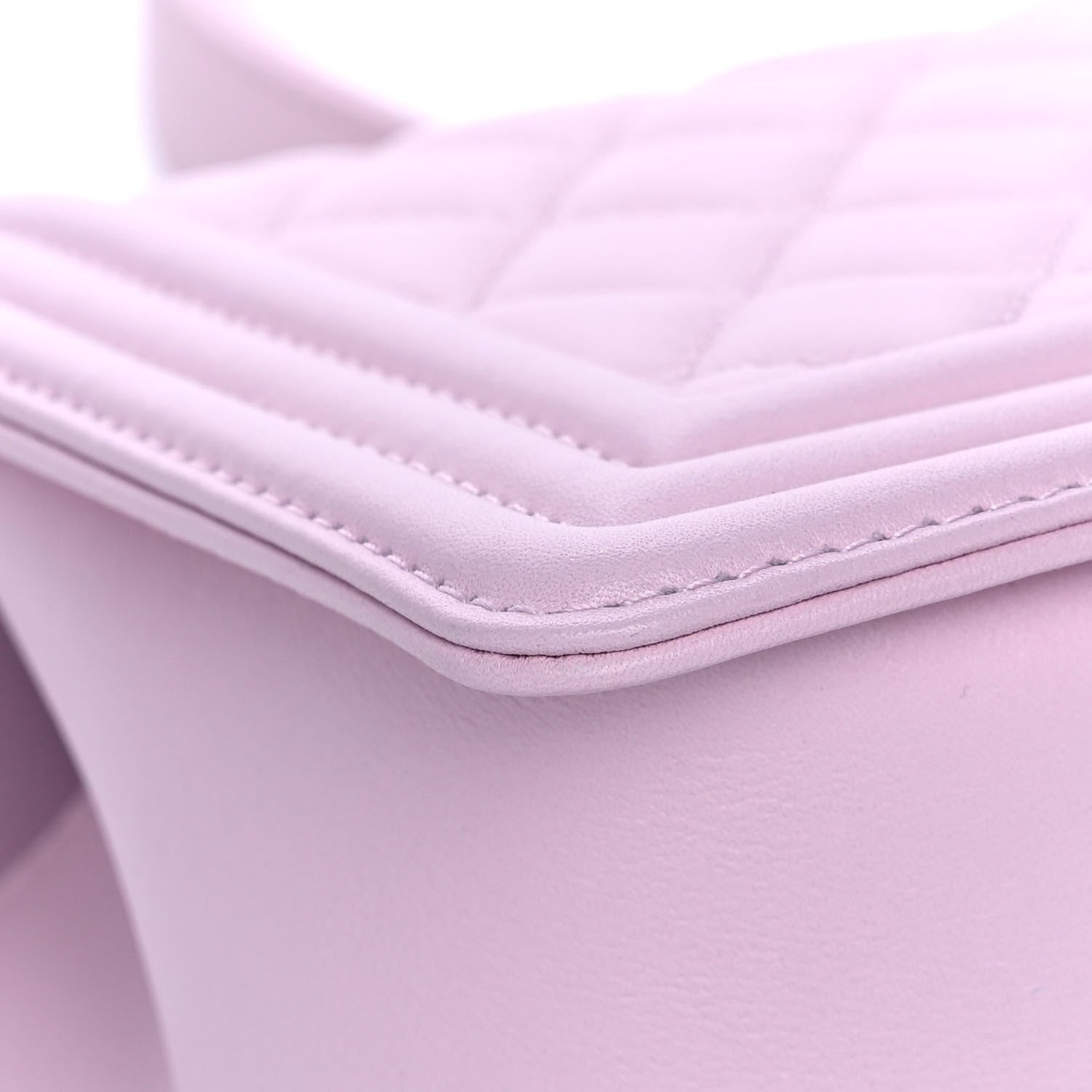 Chanel Lambskin Quilted Medium Boy Flap Light Pink 10 of 13