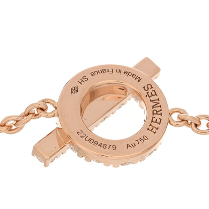 Hermes 18K Rose Gold Diamond Finesse Bracelet SH 3 of 4